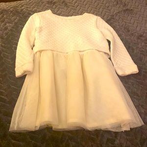 Winter white winter dress